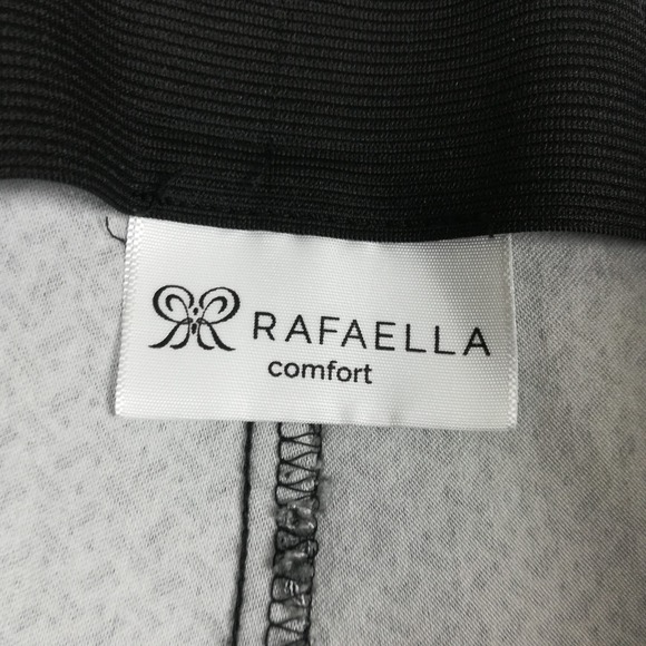 Rafaella Womens Pants Legging Gray Black Geometric Pull On High Rise Stretch 12 - Picture 6 of 10